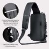Mochila Cruzada Antirrobo Impermeable